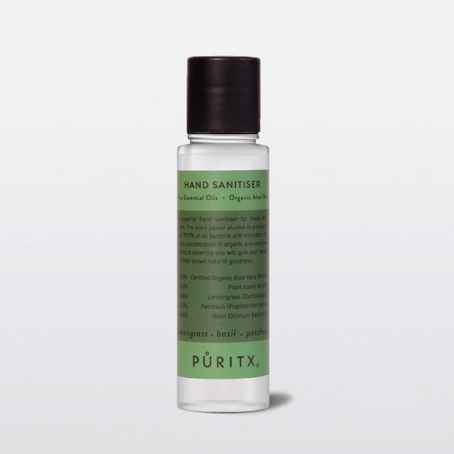 Hand Sanitiser 60 mL- Lemongrass, Basil, Patchouli