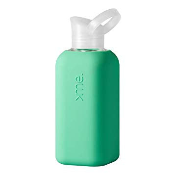 Glass Bottle with Silicone Sleeve- Mint