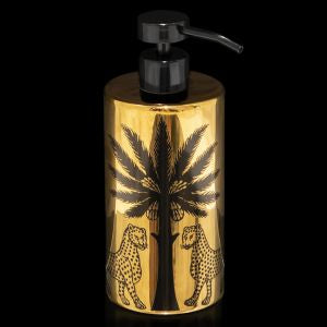 Ceramic Gold & Black with Liquid Soap Refill Ambra Nera