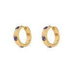 Willow Hoops with Iolite