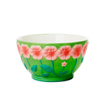 Ceramic Bowl Floral Green