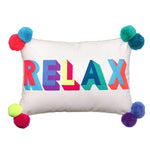 Relax Embroidered Cushion Multicoloured