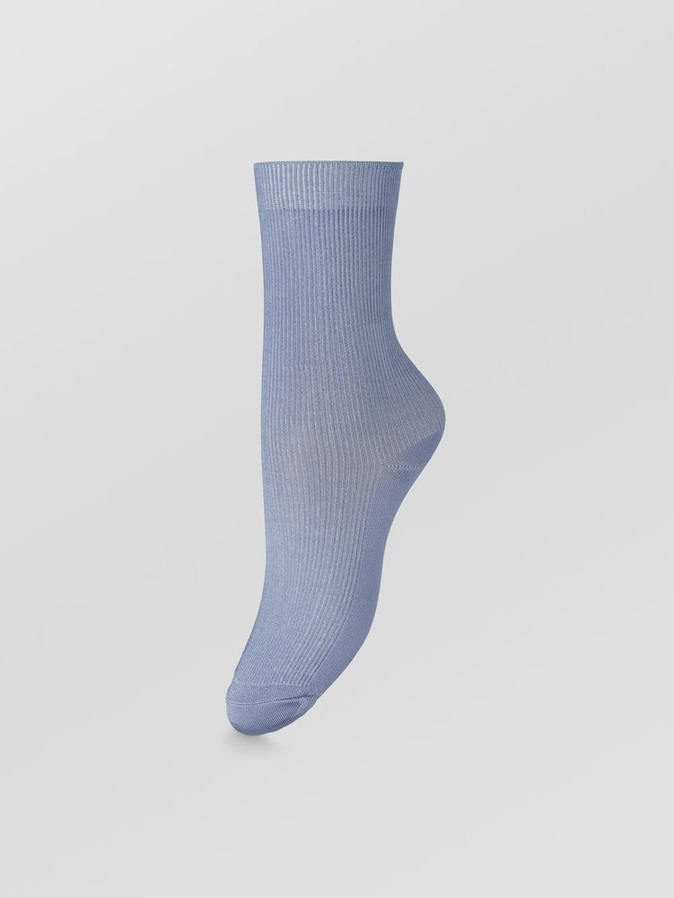Alma Solid Sock-Dusty Blue