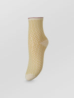 Dina Small Dots Glitter Socks- Popcorn Yellow