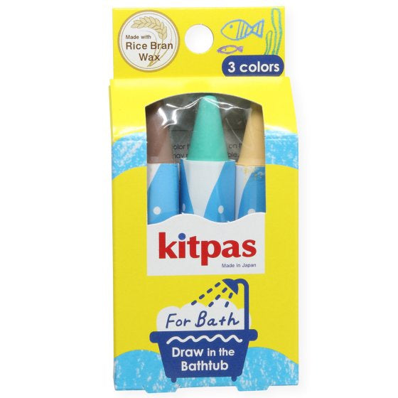 Kitpas Bath Rice Wax Crayons 3 Pack - Turtle