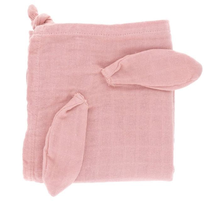 Small Pale Pink Rabbit Swaddle 70X70