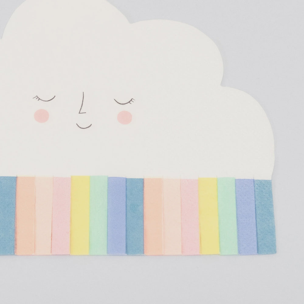 Meri Meri Rainbow Sun Cloud Napkins (x 20)