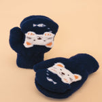 Powder Pals Kitty Mittens - Navy