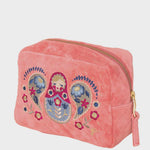 Matryoshka Doll Velvet Make-Up Bag - Petal