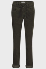 Tessy velvet trousers - dark green