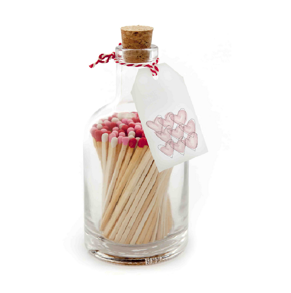Red & White Matches in Jar