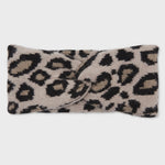 Cashmere Leopard Headband - Cream/Black