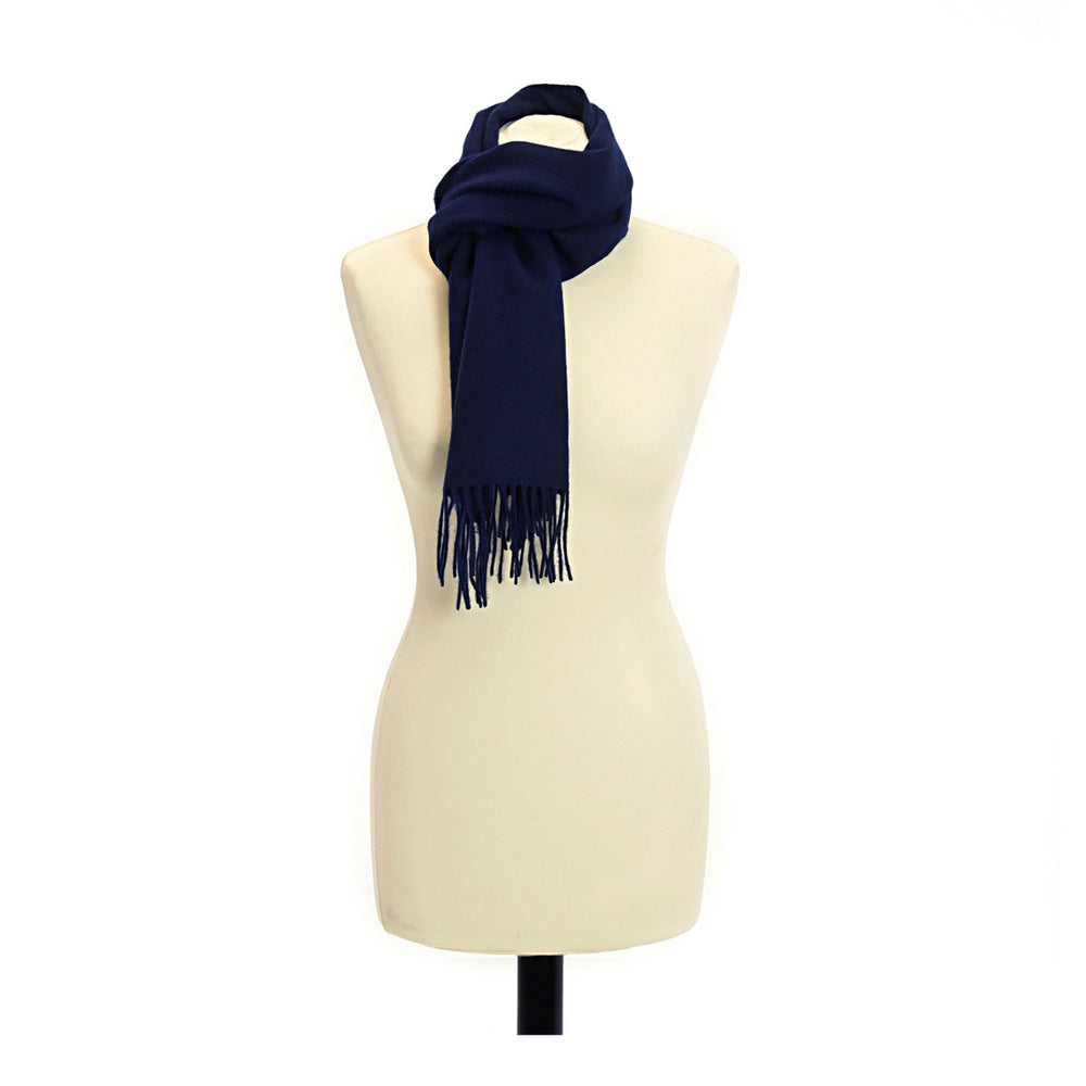 Lambswool Scarf Rolled Fringe