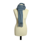 Lambswool Scarf- Stone Blue