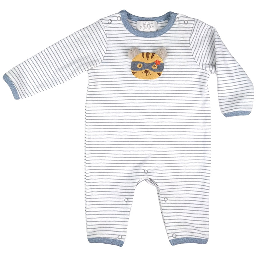 Tiger Super Hero Applique Babygrow